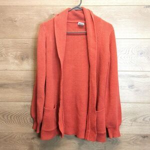 Woolco Thick Knit Open Front Cardigan Sweater Women's Regular Size Large
